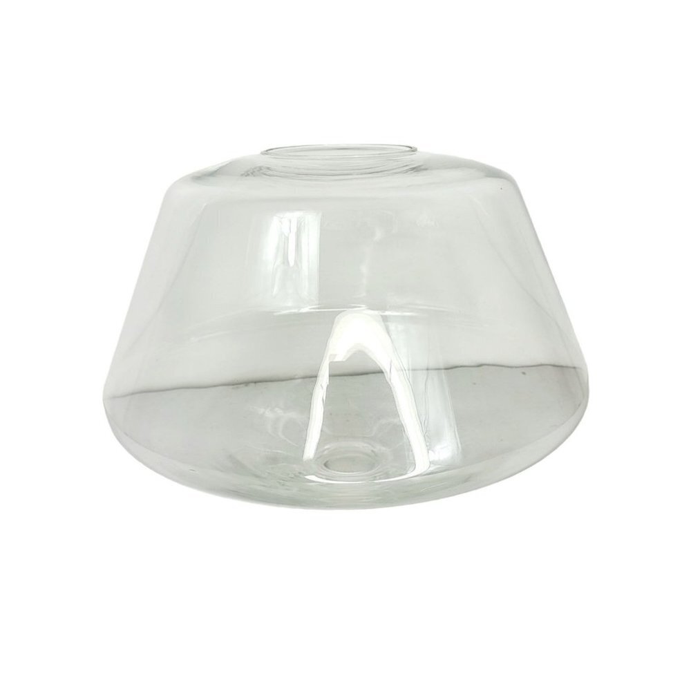 Vintage Large Clear Glass Dual Opening Mount Ceiling Light Shade Replacement